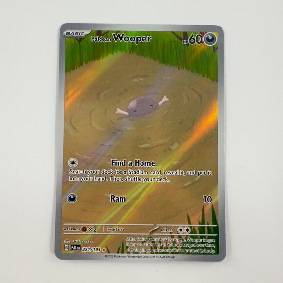 Paldean Wooper 221/193 Illustration Rare Holo – Paldea Evolved Pokémon Card NM - Picture 1 of 6